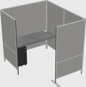 Flexible panel system with privacy