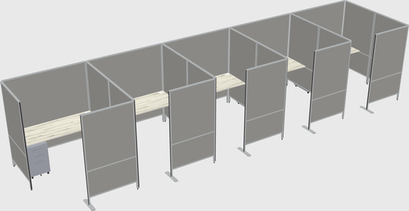 Flexible panel system with privacy