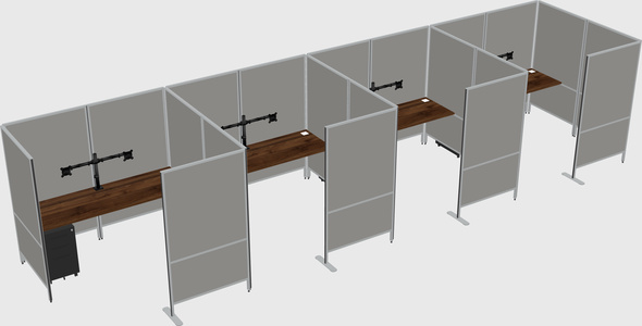 Flexible panel system with privacy