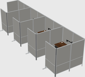 Flexible panel system with privacy