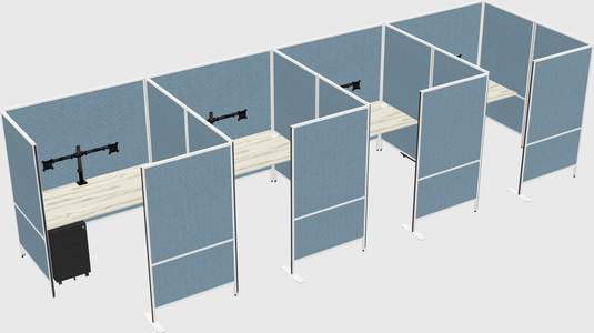Flexible panel system with privacy