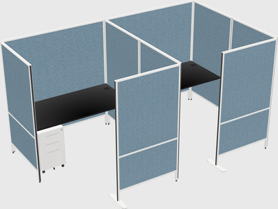Flexible panel system with privacy