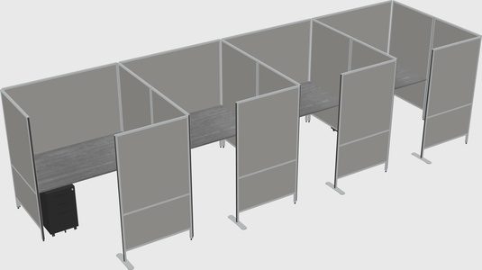 Flexible panel system with privacy