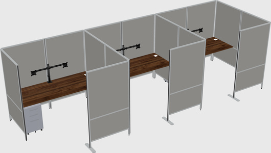 Flexible panel system with privacy