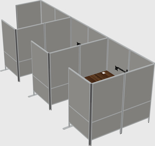 Flexible panel system with privacy