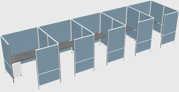 Flexible panel system with privacy