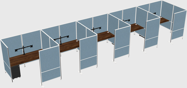 Flexible panel system with privacy