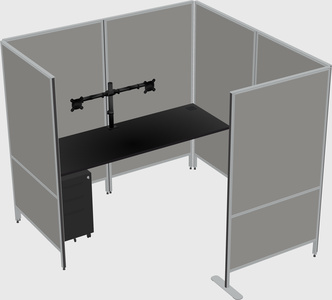 Flexible panel system with privacy