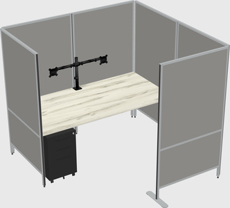 Flexible panel system with privacy