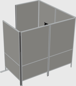 Flexible panel system with privacy