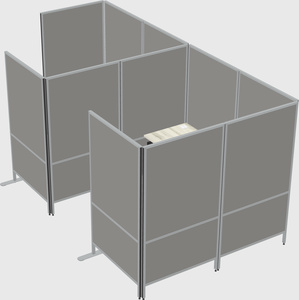 Flexible panel system with privacy