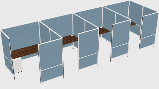 Flexible panel system with privacy