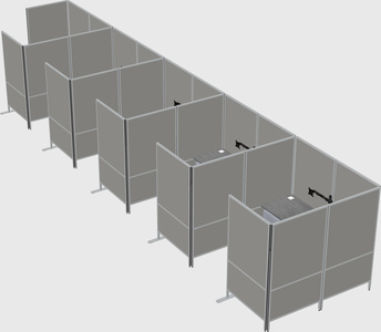 Flexible panel system with privacy