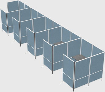 Flexible panel system with privacy