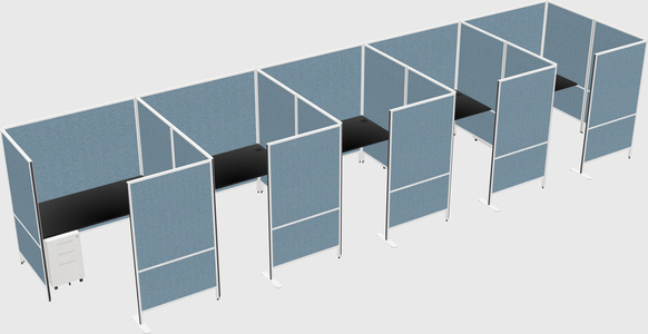 Flexible panel system with privacy