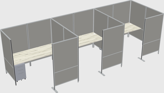 Flexible panel system with privacy