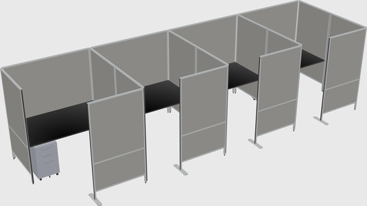 具有隐私的灵活面板系统