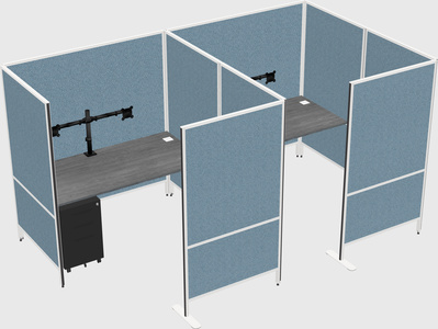 Flexible panel system with privacy