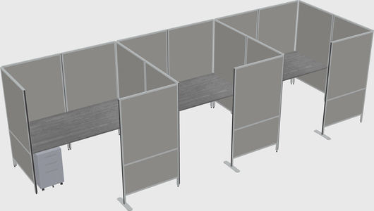 Flexible panel system with privacy