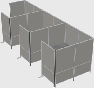 Flexible panel system with privacy