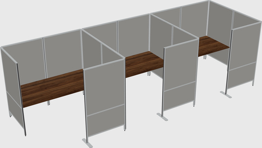 Flexible panel system with privacy