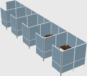 Flexible panel system with privacy