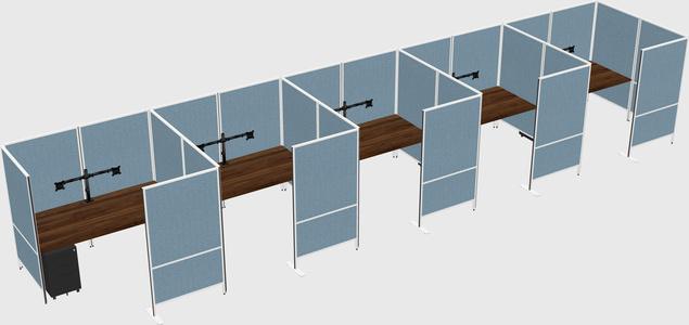 Flexible panel system with privacy