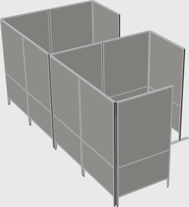 Flexible panel system with privacy