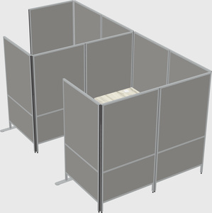 Flexible panel system with privacy