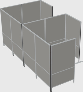 Flexible panel system with privacy