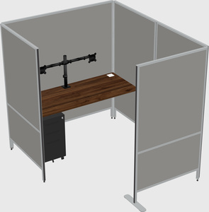 Flexible panel system with privacy
