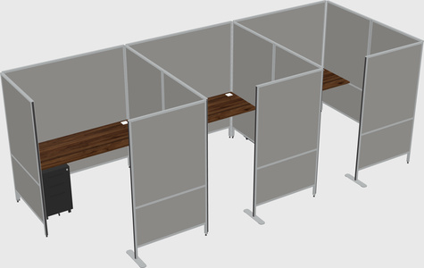 Flexible panel system with privacy