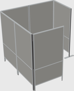 Flexible panel system with privacy