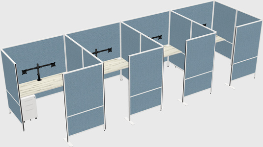Flexible panel system with privacy