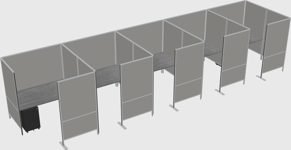 Flexible panel system with privacy