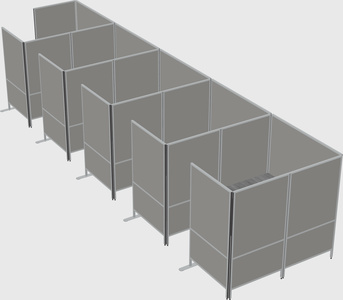 Flexible panel system with privacy