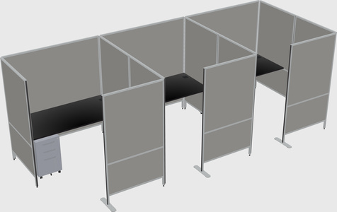 Flexible panel system with privacy