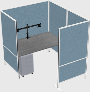 Flexible panel system with privacy