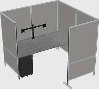 Flexible panel system with privacy
