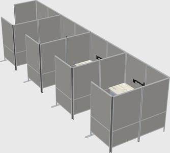 具有隐私的灵活面板系统