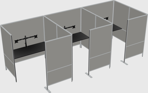 Flexible panel system with privacy