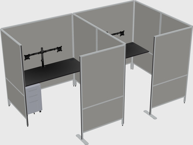 Flexible panel system with privacy