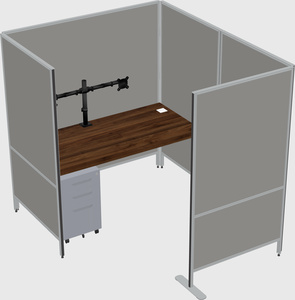 Flexible panel system with privacy