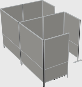 Flexible panel system with privacy