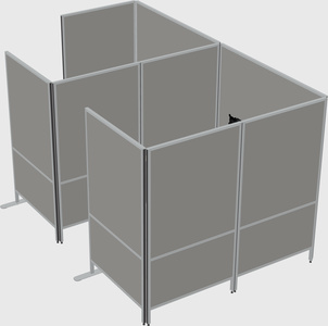 Flexible panel system with privacy