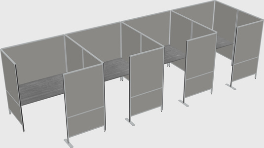 Flexible panel system with privacy