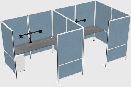 Flexible panel system with privacy
