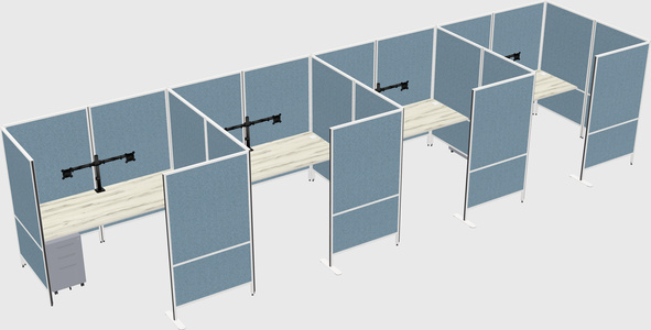 Flexible panel system with privacy