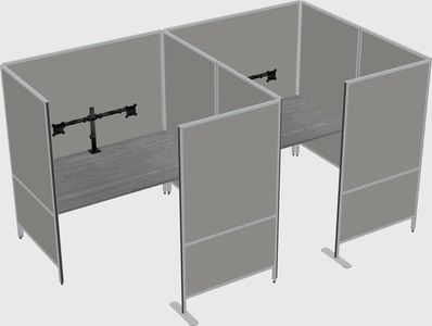 Flexible panel system with privacy