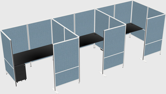 Flexible panel system with privacy
